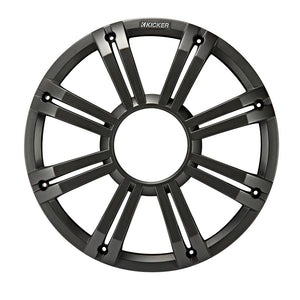 KICKER KMG10 10" Grille f/KM10  KMF10 Subwoofers - Charcoal, LED Lighting [45KMG10C]