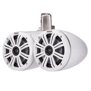 KICKER KMTC65 6.5" LED Coaxial Dual Tower System - White w/White Grille [45KMTDC65W]