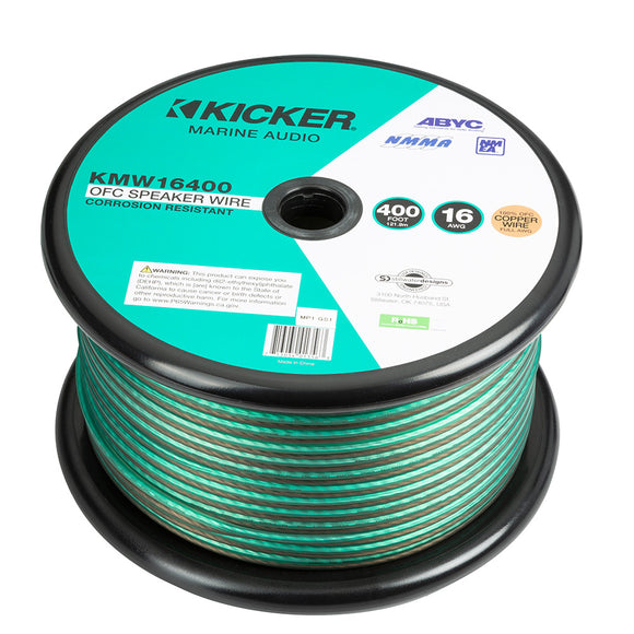 KICKER KMW16400 16AWG Speaker Wire - 400' [47KMW16400]