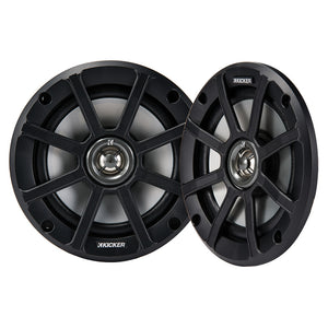 KICKER PSC65 6.5" Powersports Weather-Proof Coaxial Speakers - 2-Ohm, Black [51PSC652]