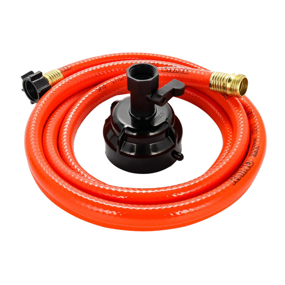 Camco RhinoFlex 10 Clean Out Hose w/Rinser Cap - 5/8