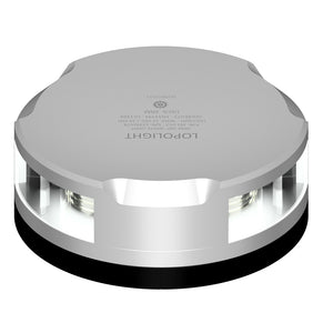 Lopolight 360-Degree Anchor Light w/Strobe - 2NM - Silver Housing w/FB Base [201-012S-FB]