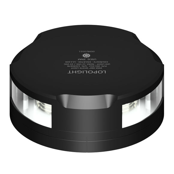 Lopolight Masthead/360-Degree Light - 3NM - Black Housing w/FB Base [201-021-FB-B]