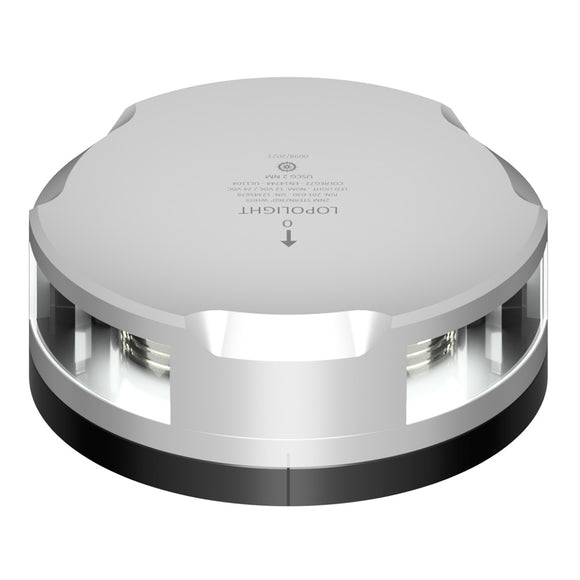 Lopolight 360-Degree Stern Light - 2NM - Silver Housing w/FB Base [201-030-FB]