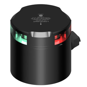 Lopolight Tri-Color Nav Light - 2NM - Black Housing w/IP68 POM Base  Connector [201-005-B TB]