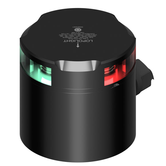 Lopolight Tri-Color Nav Light - 2NM - Black Housing w/IP68 POM Base  Connector [201-005-B TB]