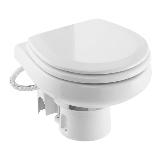 Dometic MasterFlush 7260 White Electric Macerating Toilet w/Orbit Base - Raw Water - 12V [9610007285]