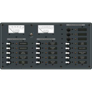 Blue Sea 8378 DC 18 Position Panel - White [8378]