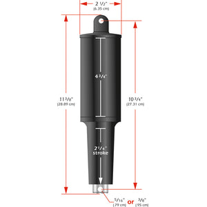 Lenco 101XD Extreme Duty Actuator - 24V - 2-1/4" Stroke - 5/16" Hardware [15062-001]