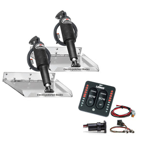 Lenco 9" x 12" Standard Performance Trim Tab Kit w/LED Indicator Switch Kit 12V [RT9X12I]