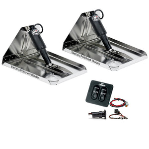 Lenco 17" x 12" Extreme Duty Performance Trim Tab Kit w/Standard Tactile Switch Kit 12V [RT17X12XD]