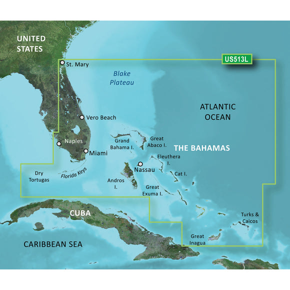 Garmin BlueChart g3 Vision HD - VUS513L - Jacksonville - Bahamas - microSD-SD [010-C0742-00] - Garmin