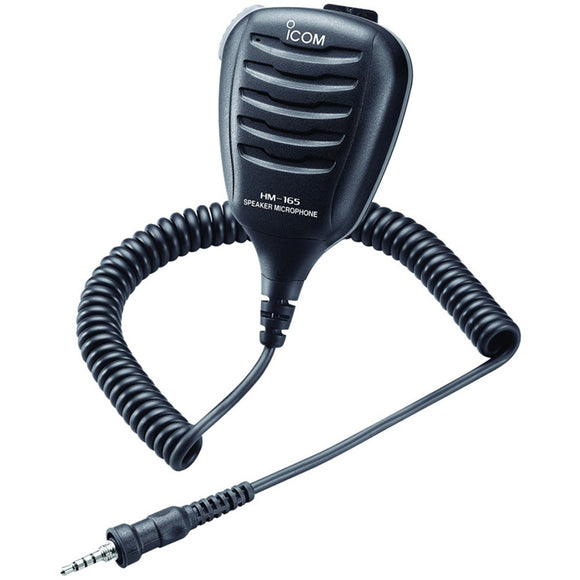 Icom HM-165 Speaker Mic w-Alligator Clip - Waterproof [HM165] - Icom