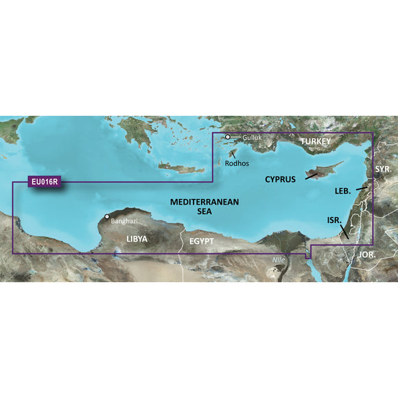 Garmin BlueChart g3 Vision HD - VEU016R - Mediterranean Southeast - microSD-SD [010-C0774-00] - Garmin