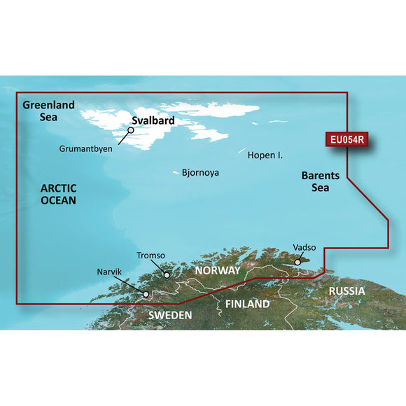 Garmin BlueChart g3 Vision HD - VEU054R - Vestfjd-Svalbard-Varanger - microSD-SD [010-C0790-00] - Garmin