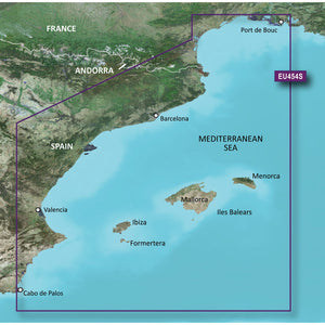 Garmin BlueChart g3 Vision HD - VEU454S - Barcelona  Valencia - microSD-SD [010-C0798-00] - Garmin