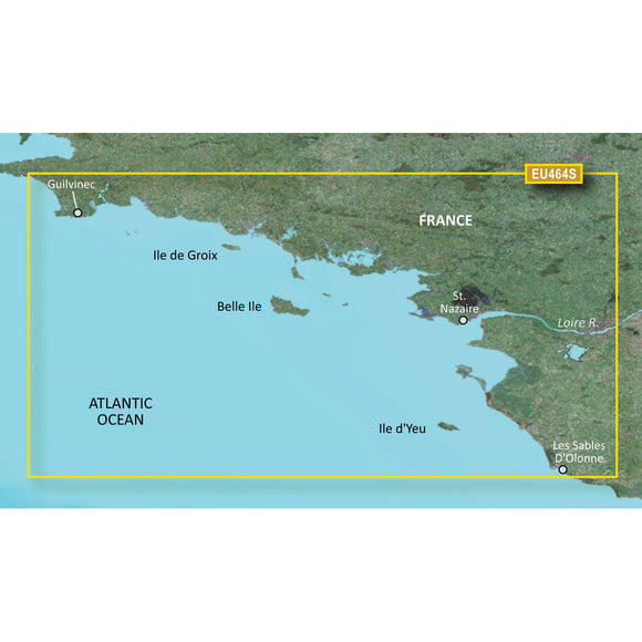 Garmin BlueChart g3 Vision HD - VEU464S - Penmarch to Les Sables dOlonne - microSD-SD [010-C0808-00] - Garmin