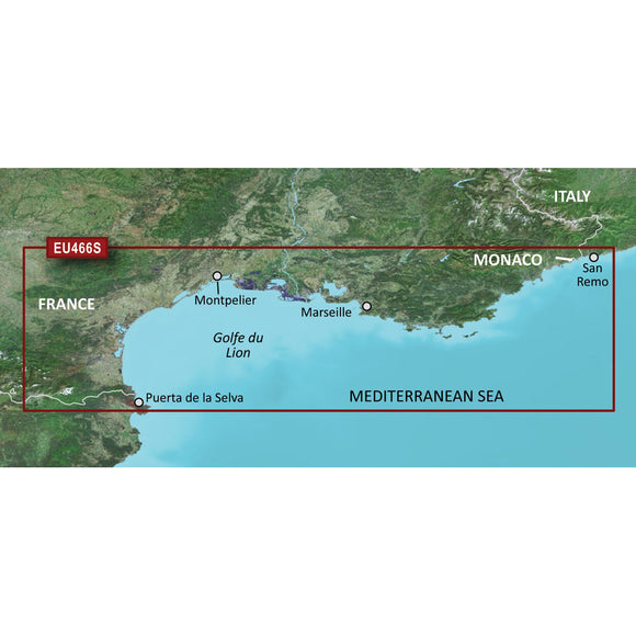 Garmin BlueChart g3 Vision HD - VEU466S - Golfe Du Lion to San Remo - microSD-SD [010-C0810-00] - Garmin