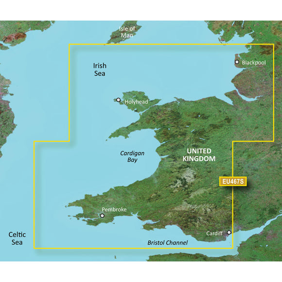 Garmin BlueChart g3 Vision HD - VEU467S - Blackpool to Cardiff - microSD-SD [010-C0811-00] - Garmin