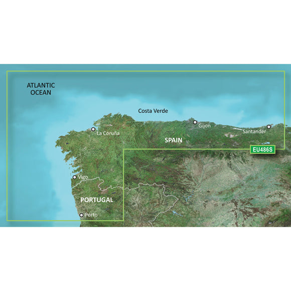 Garmin BlueChart g3 Vision HD - VEU486S - Galicia  Asturias - microSD-SD [010-C0830-00] - Garmin