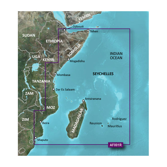 Garmin BlueChart g2 Vision HD - VAF001R - Eastern Africa - microSD-SD [010-C0747-00] - Garmin