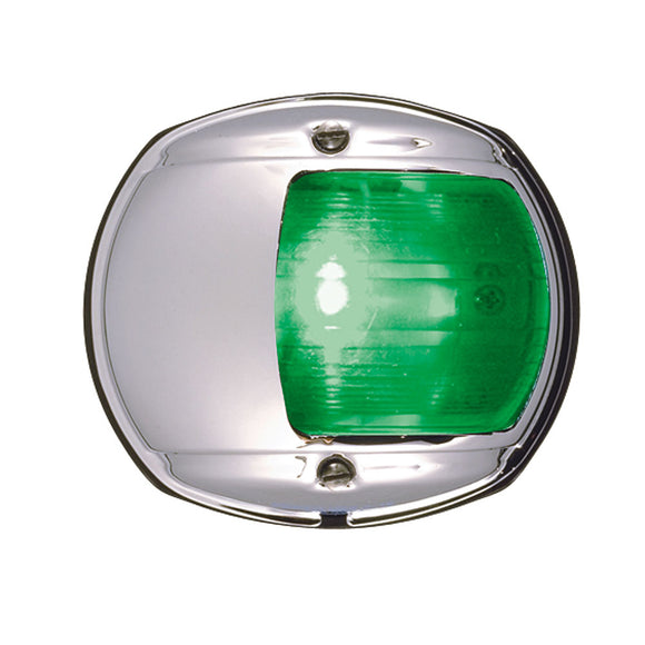 Perko LED Side Light - Green - 12V - Chrome Plated Housing [0170MSDDP3] - Perko