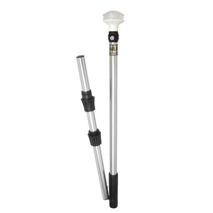 Perko Omega Series Universal LED Pole Light - 48" w-Fold In Half Pole [1348DP6CHR] - Perko