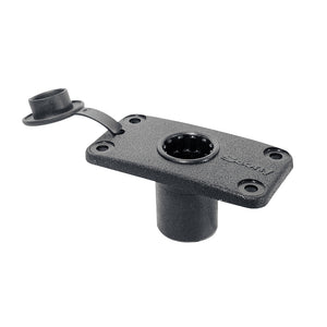 Scotty 244 Flush Deck Mount w/Rain Cap [244-BK]