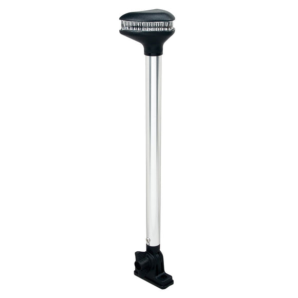 Perko Stealth Series - L.E.D. Fold Down White All-Round Light - Vertical Mount - 13-3-8