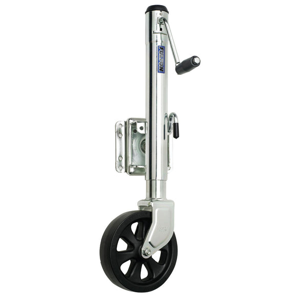 Fulton Single Wheel 1,500 lbs. Bolt-Thru Swivel Jack [XP15 0101] - Fulton