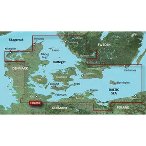 Garmin BlueChart g3 HD - HXEU021R - Denmark East  Sweden Southeast - microSD-SD [010-C0777-20] - Garmin