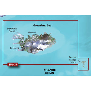 Garmin BlueChart g3 HD - HXEU043R - Iceland  Faeroe Islands - microSD-SD [010-C0780-20] - Garmin