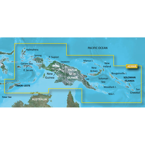 Garmin BlueChart g2 HD - HXAE006R - Timor Leste-New Guinea - microSD-SD [010-C0881-20] - Garmin