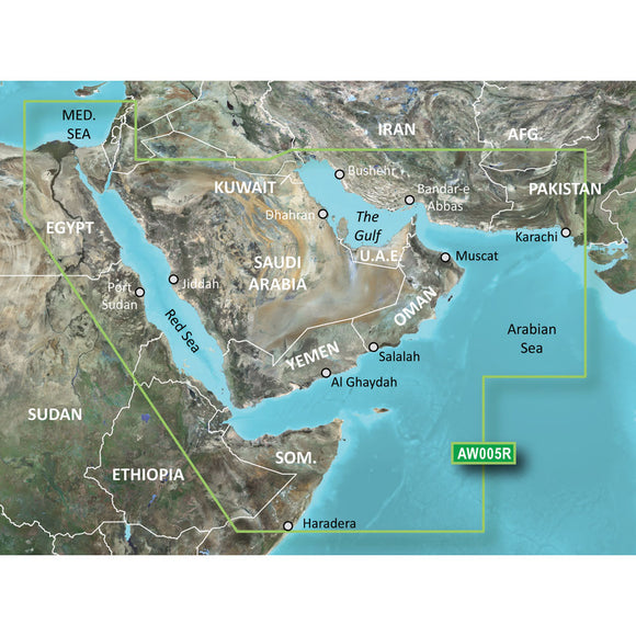 Garmin BlueChart g2 HD - HAW005R - The Gulf & Red Sea - microSD-SD [010-C0924-20] - Garmin