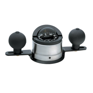 Ritchie B-200P Navigator Steel Boat Compass - Binnacle Mount - Stainless Steel/Black [B-200P]