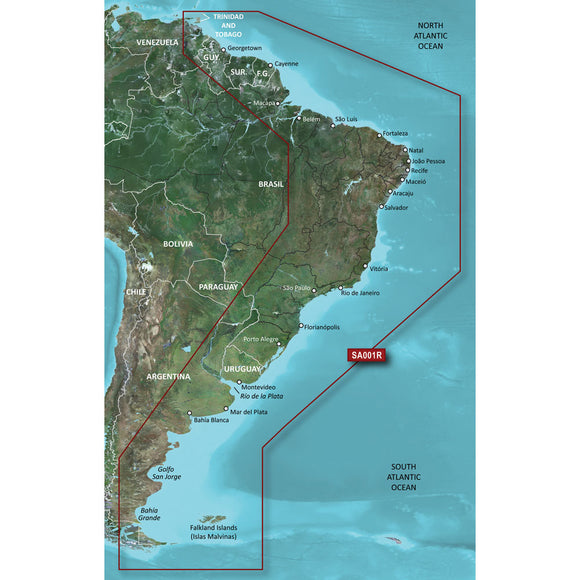 Garmin BlueChart g2 HD - HXSA001R - South America East Coast - microSD-SD [010-C1062-20] - Garmin