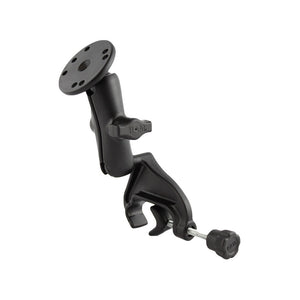 RAM Mount Yoke Clamp Mount w-Double Socket Arm & Round Base [RAM-B-121-202U] - RAM Mounting Systems