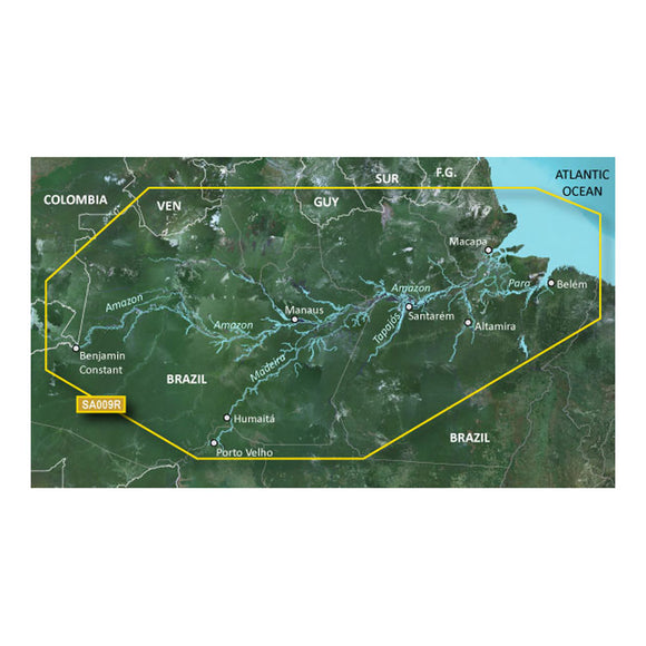 Garmin BlueChart g2 HD - HXSA009R - Amazon River - microSD-SD [010-C1066-20] - Garmin