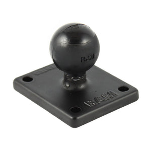 RAM Mount Square 2" x 1.7" Base w-1" Ball [RAM-B-347U] - RAM Mounting Systems