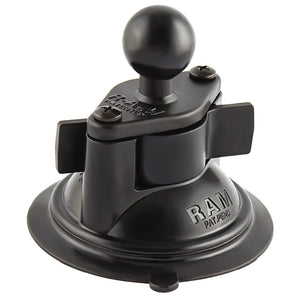 RAM Mount 3.25" Diameter Suction Cup Twist Lock Mount w-1" Ball [RAM-B-224-1U] - RAM Mounting Systems