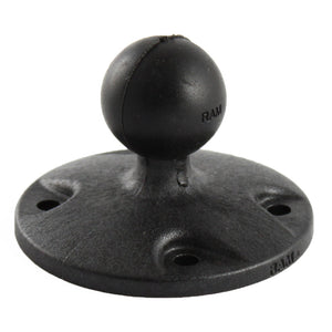 RAM Mount 2.5" Composite Round Base w-1" Ball [RAP-B-202U] - RAM Mounting Systems