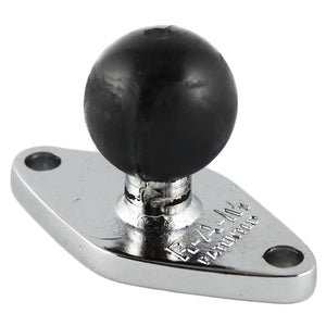 RAM Mount Chrome Diamond Base w-1" Ball [RAM-B-238CHU] - RAM Mounting Systems