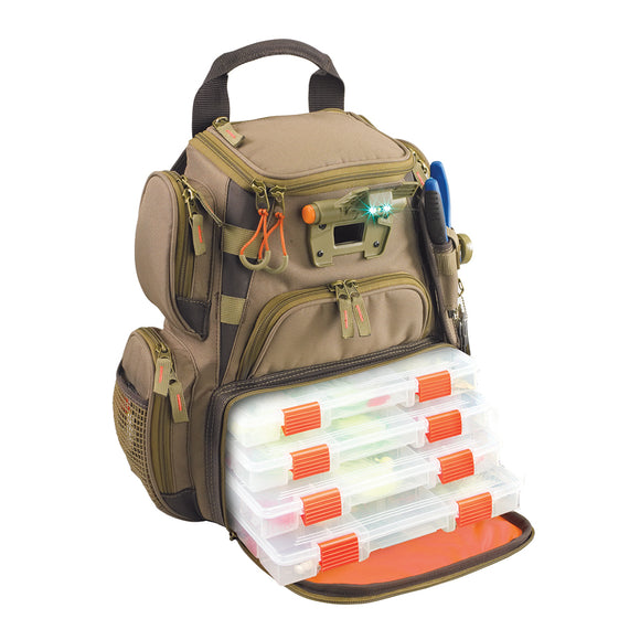 Wild River RECON Lighted Compact Tackle Backpack w/4 PT3500 Trays [WT3503]