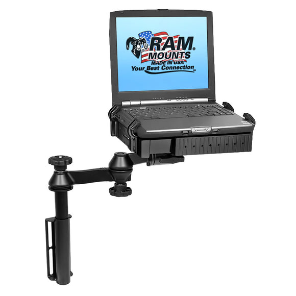 RAM Mount Universal Flat Surface Vertical Drill-Down Vehicle Laptop Mount Stand [RAM-VB-181-SW1] - RAM Mounting Systems