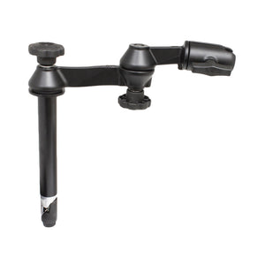 RAM Mount Double Swing Arm w-8" Male Tele-Pole - No Ball Base [RAM-VP-SW1-8NB] - RAM Mounting Systems