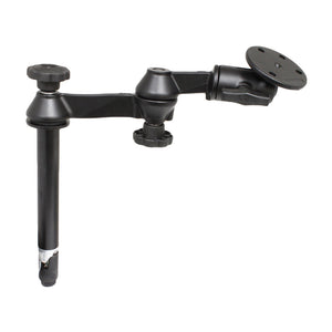 RAM Mount Double Swing Arm w-8" Male Tele-Pole - 3.68" Base [RAM-VP-SW1-8-240] - RAM Mounting Systems