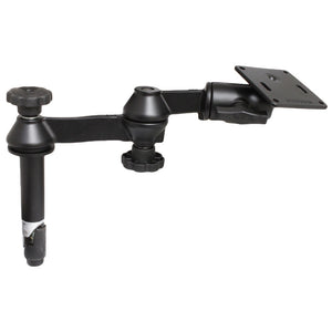 RAM Mount Double Swing Arm w-4" Male & No Female Tele-Pole - VESA Plate [RAM-VP-SW1-4-2461] - RAM Mounting Systems