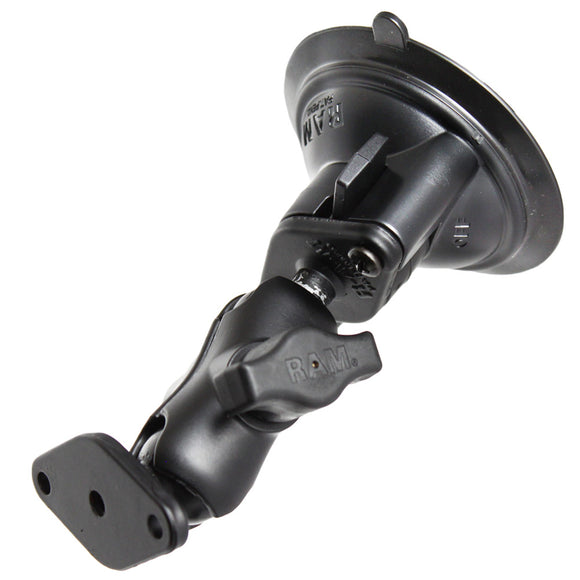 RAM Mount Twist Lock Suction Cup Mount w-Short Arm Diamond Adapter [RAM-B-166U-A] - RAM Mounting Systems