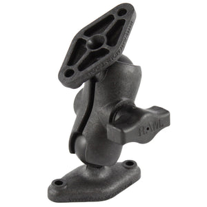 RAM Mount Composite Short Socket Arm w-2 Diamond Bases [RAP-B-102U-A] - RAM Mounting Systems