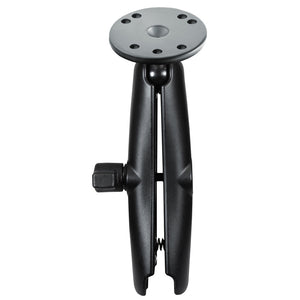 RAM Mount Long Double Socket Arm w-2.5" Round Base [RAM-B-103U-C] - RAM Mounting Systems